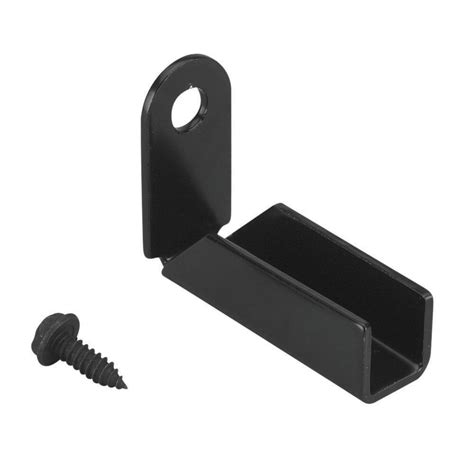 black metal fence mounting bracket|1 square rails fence brackets.